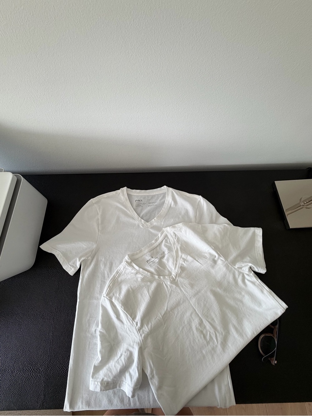 Women’s White V-Neck Short Sleeve Tee